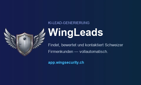 WingLeads KI-Kundengewinnung Software Dashboard